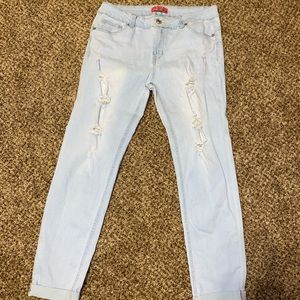 Wax jean, light denim